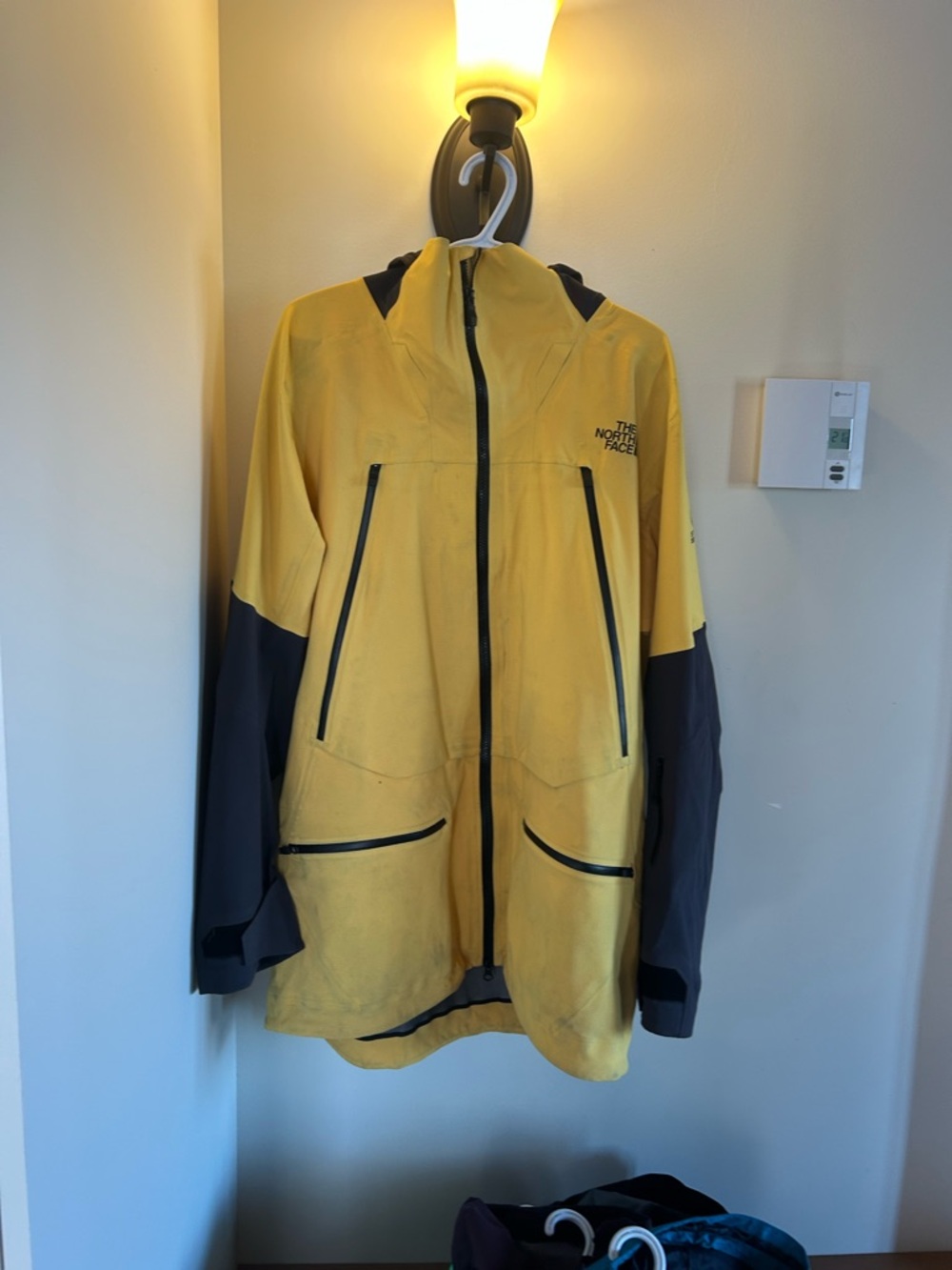 The North Face Yellow and Black Ski/Snowboard Jacket